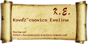 Kovácsovics Evelina névjegykártya